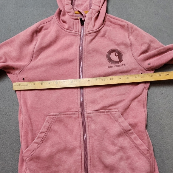 Carhartt Pink Hoodie Sweatshirt Sz Small - Picture 16 of 16